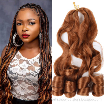 Hot sell 22 inch  Synthetic Great Quality  extensions Crochet Braids Wavy spiral curl braiding hair